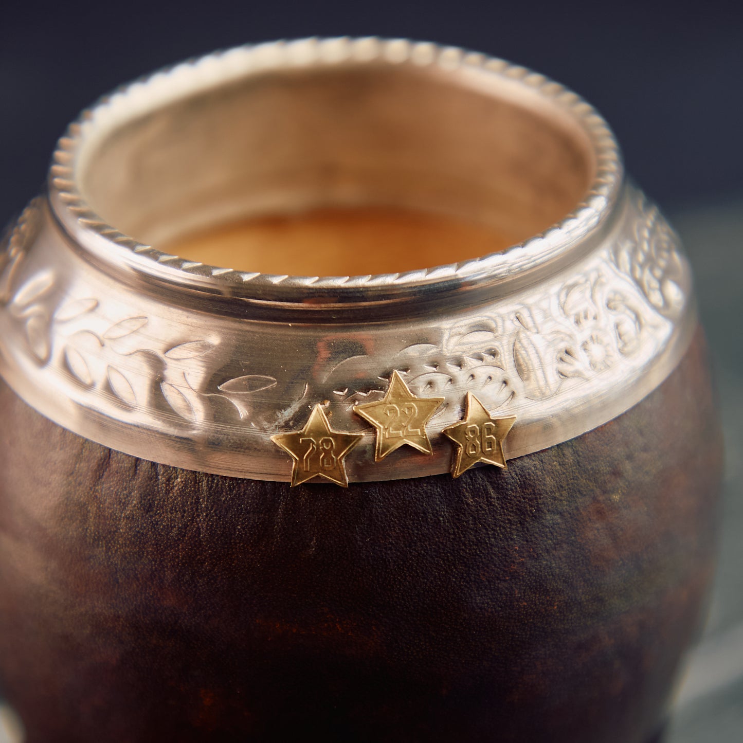 Argentinian Mate Cup for Yerba Mate - Torpedo mate gourd 3 stars (78-86-22)
