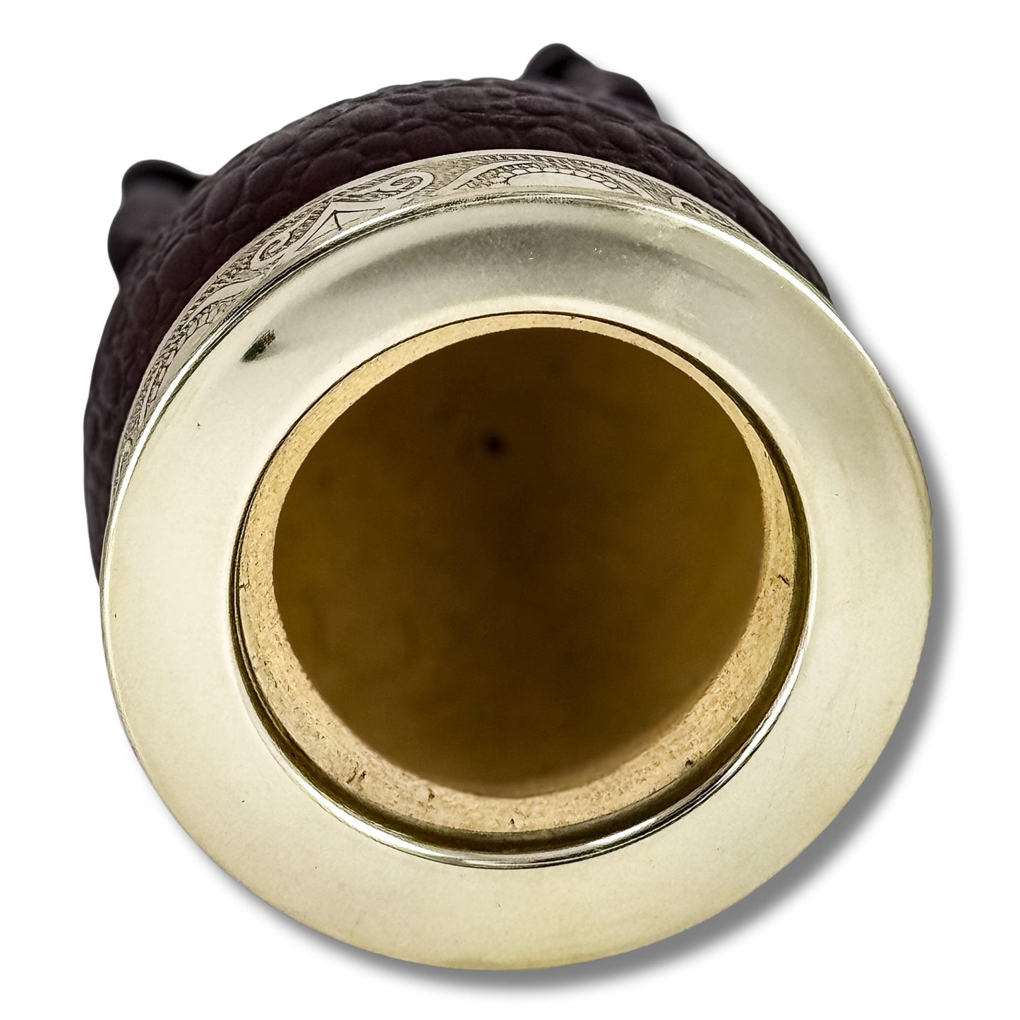 Imperial Mate Gourd with Croco Leather - Argentinian Mate Cup for Yerba Mate