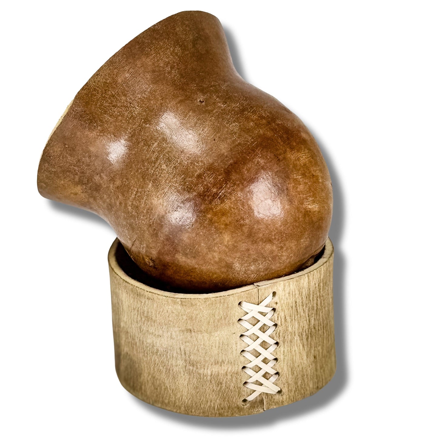Exclusive Mate Criollo with Leather Stand - Argentinian Mate Cup for Yerba Mate