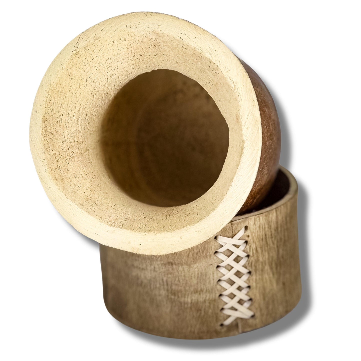 Exclusive Mate Criollo with Leather Stand - Argentinian Mate Cup for Yerba Mate