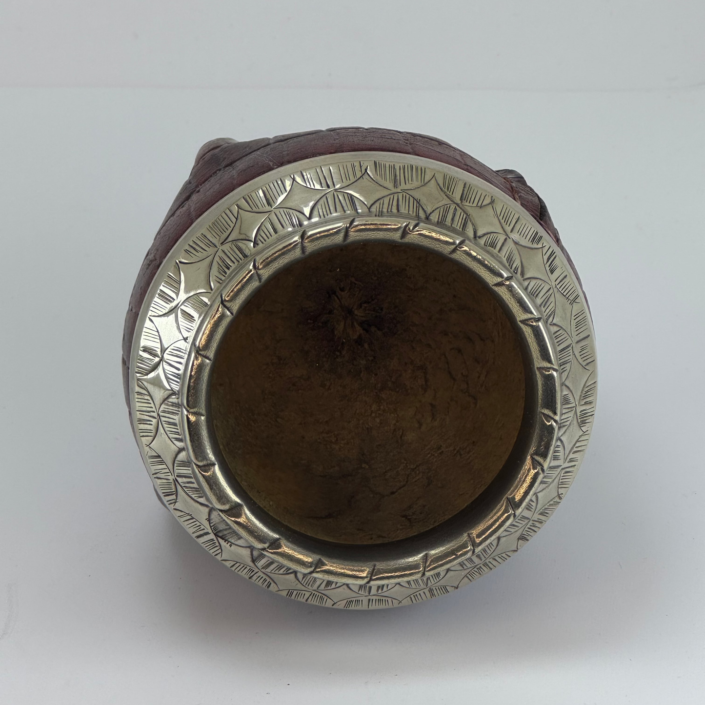 Torpedo Mate with Croco Leather - Argentinian Mate Cup for Yerba Mate