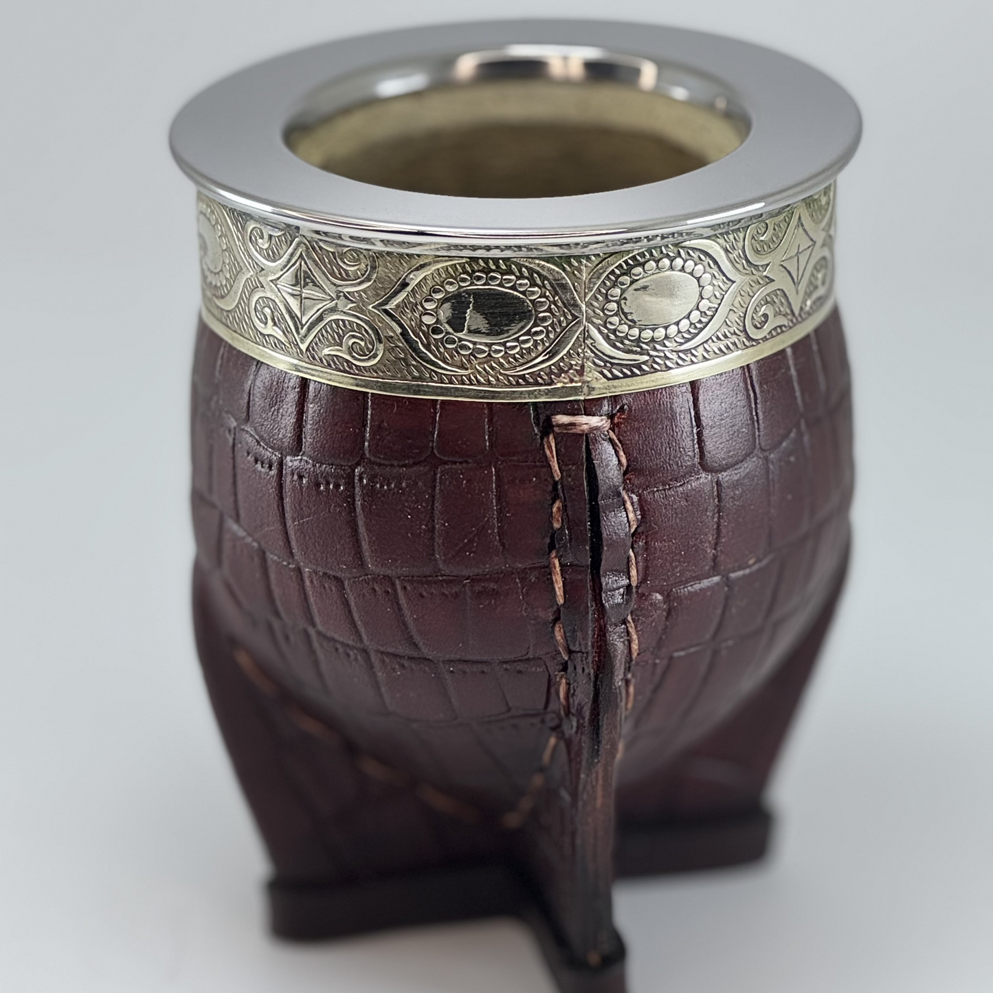 Imperial Mate Croco Leather - Argentinian Mate Cup for Yerba Mate