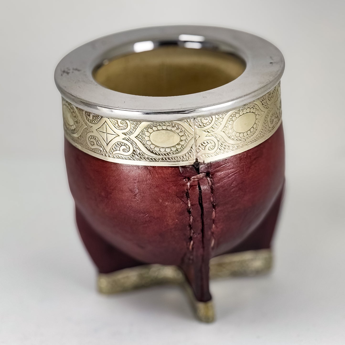 Imperial Mate Gourd with Alpaca Attachment - Argentinian Mate Cup for Yerba Mate
