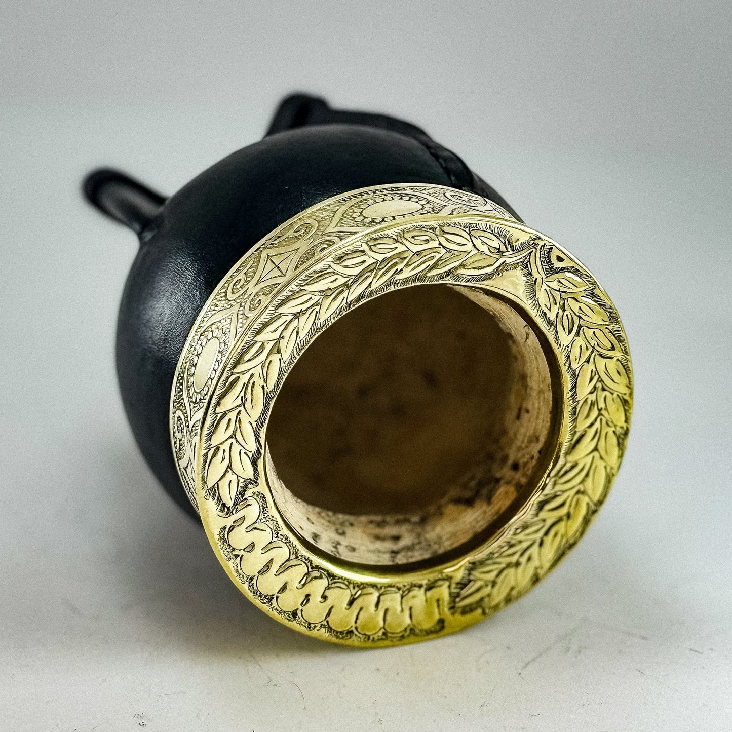 Imperial Chiseled Gourd - Bronze Virola - Argentinian Mate Cup for Yerba Mate