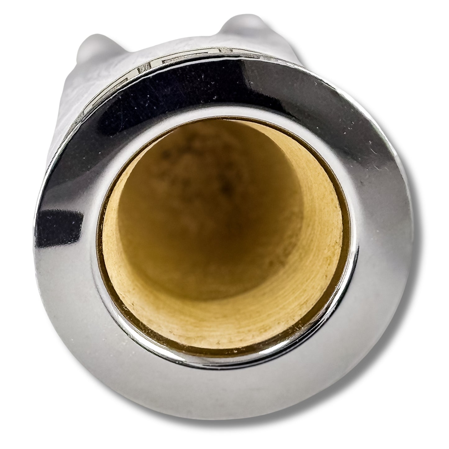 Mate gourd imperial with white colour and flower type leather fully customizable