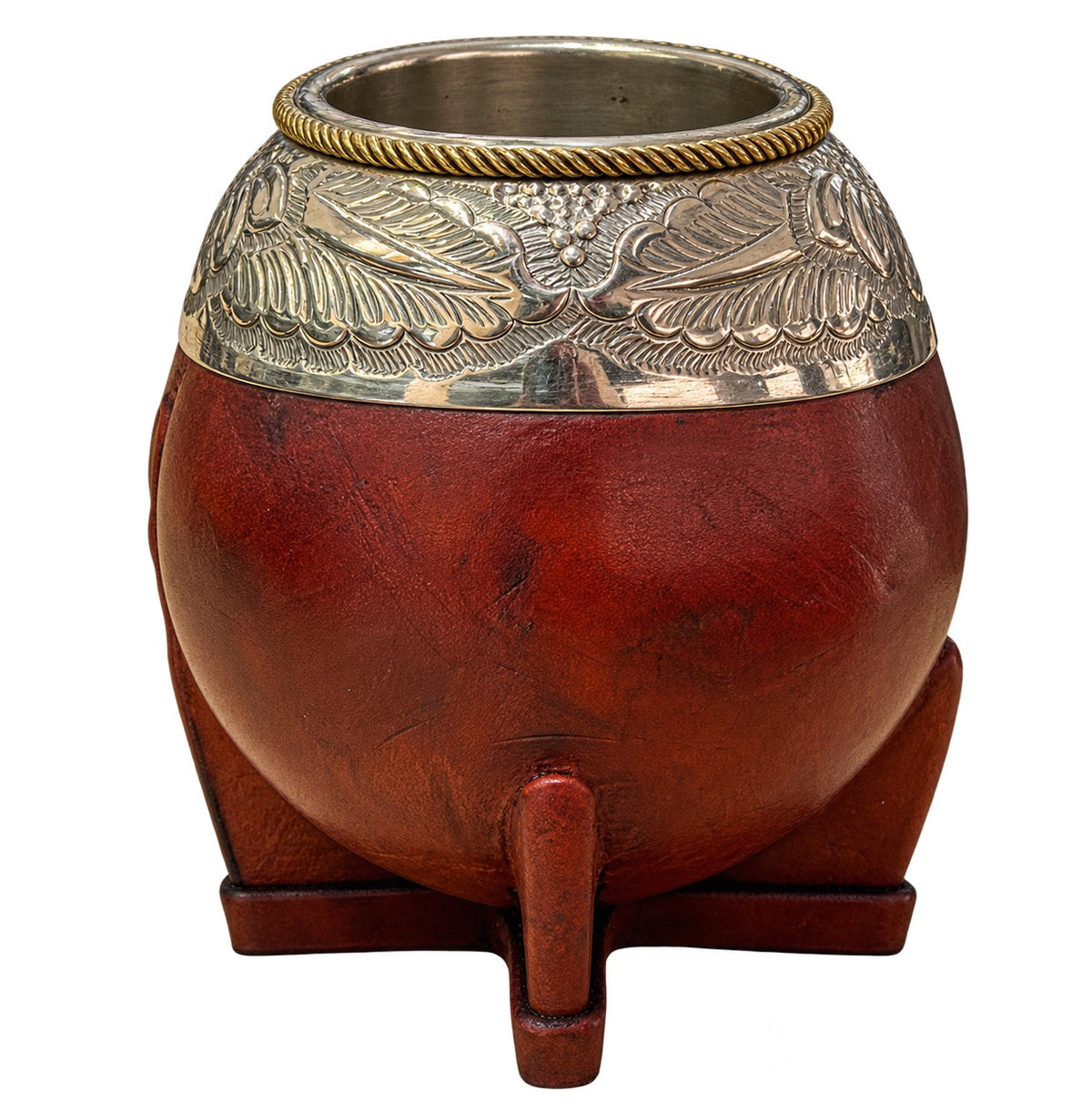 Torpedo Mate with Joyero Virola Chiseled al Lacre - Burgundy