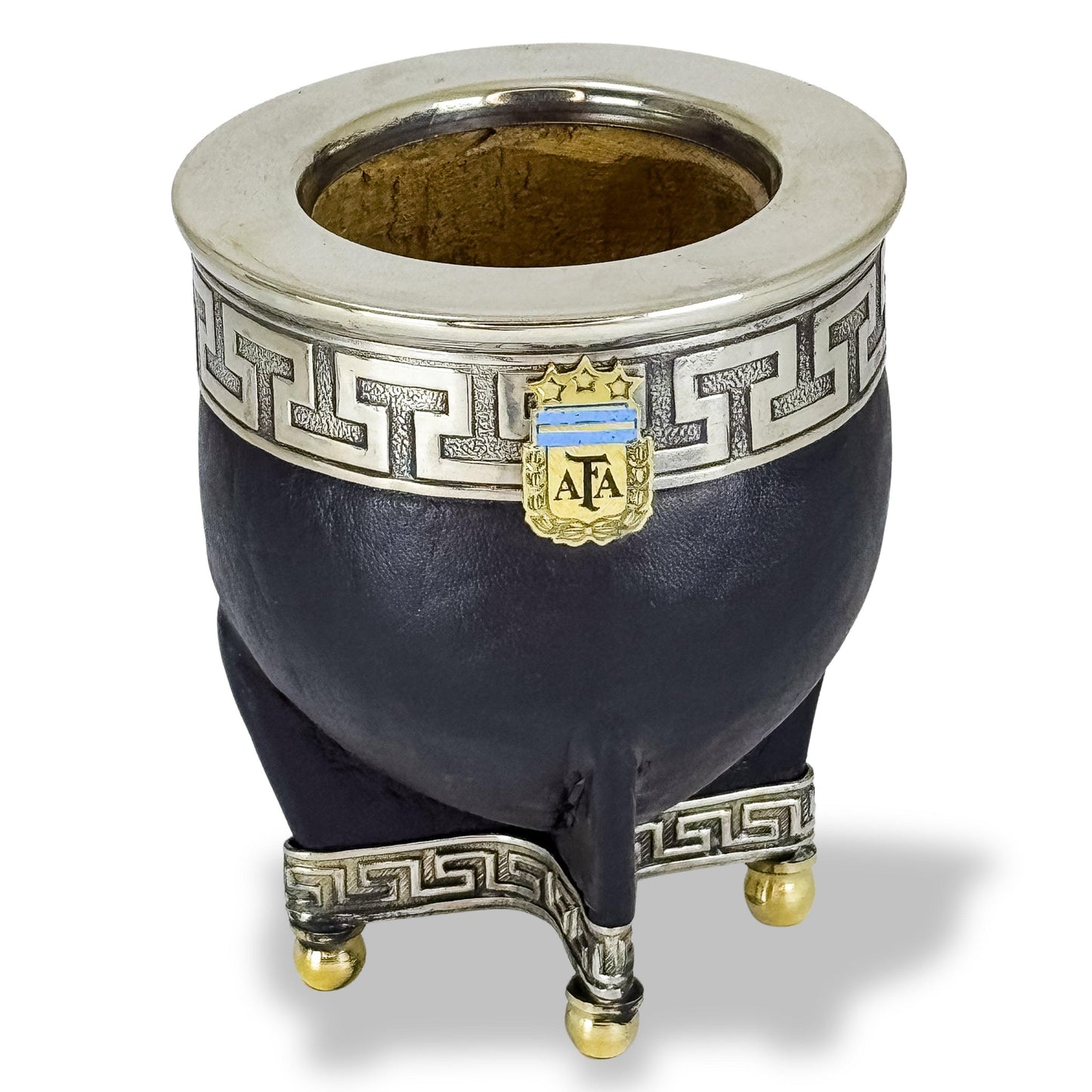Imperial Mate Gourd with AFA logo and Alpaca - Argentinian Mate Cup for Yerba Mate