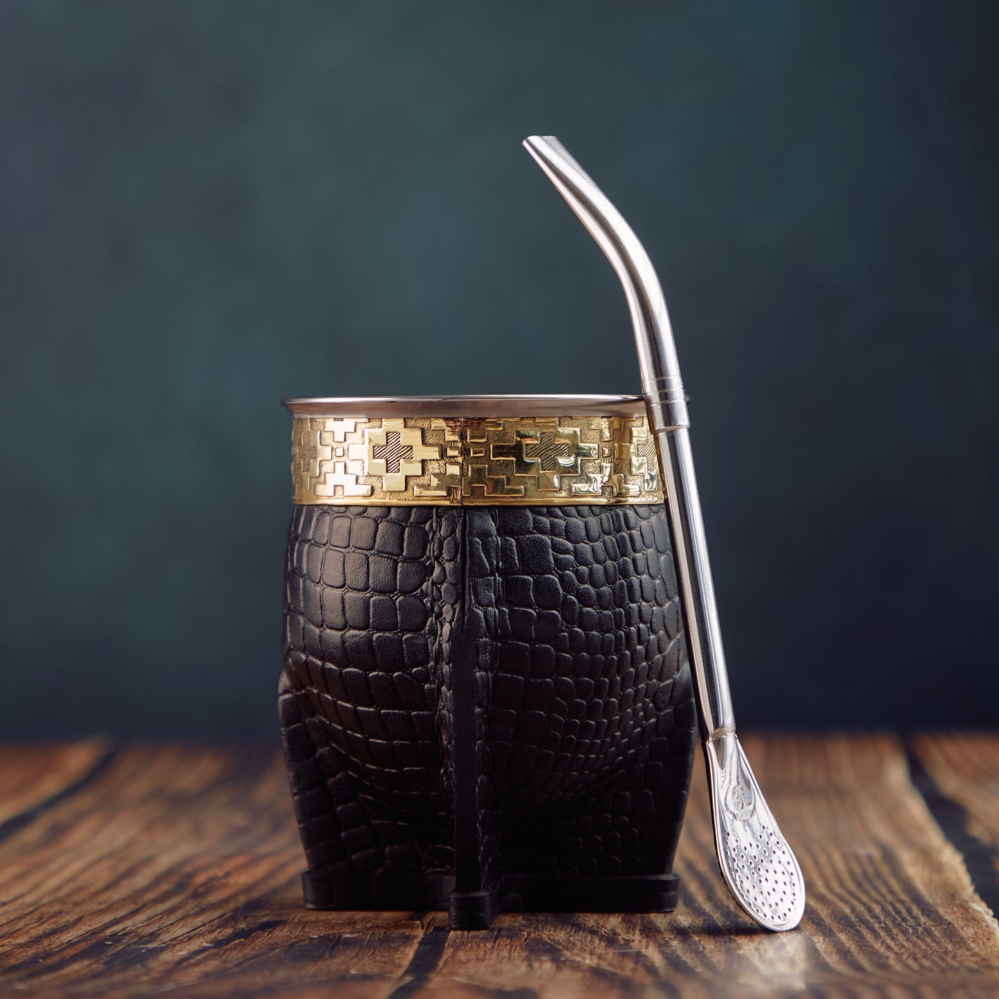 Argentinian Mate Cup for Yerba Mate - Stainless steel mate + straw