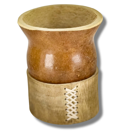 Exclusive Mate Criollo with Leather Stand - Argentinian Mate Cup for Yerba Mate