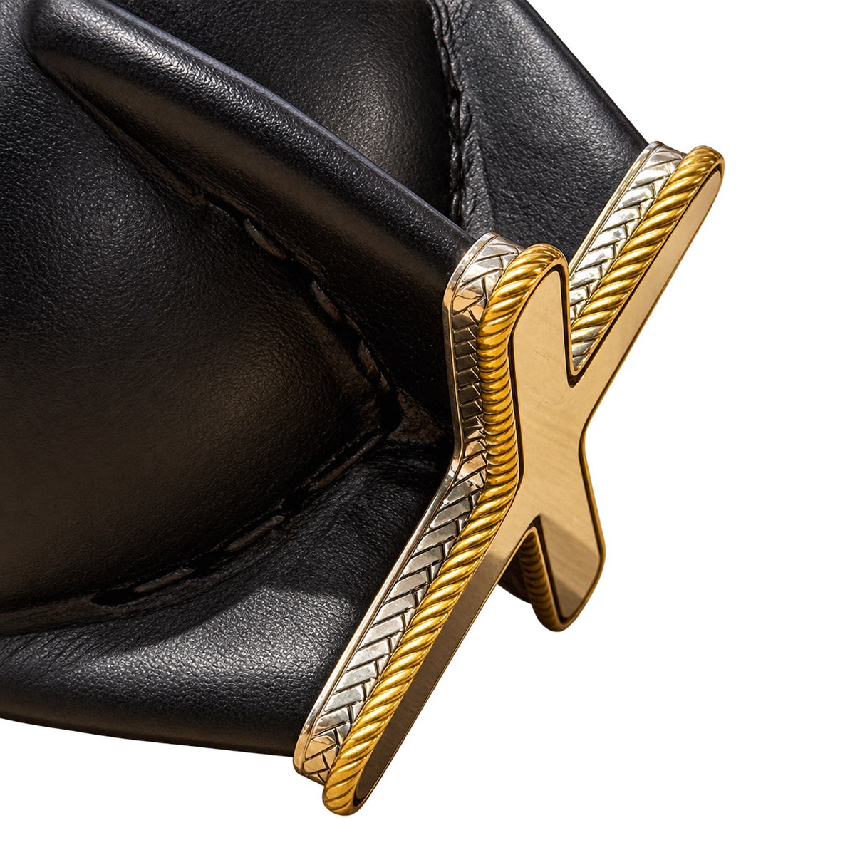 Torpedo Mate with Bronze Decoration with Deluxe Alpaca Legs - Black