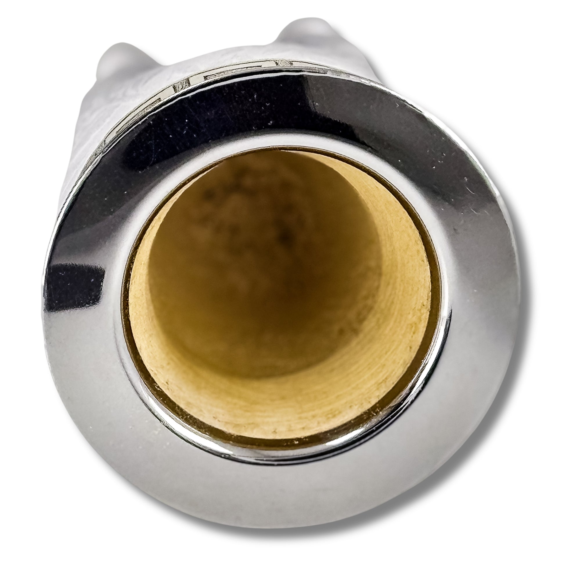 Mate gourd imperial with white colour and flower type leather fully customizable