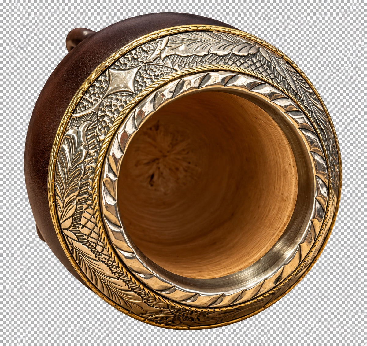 Torpedo Mate with Bronze Decoration - Chocolate Brown