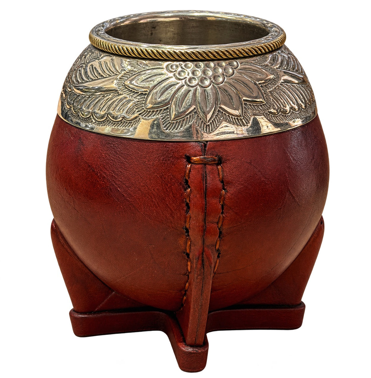 Torpedo Mate with Joyero Virola Chiseled al Lacre - Burgundy