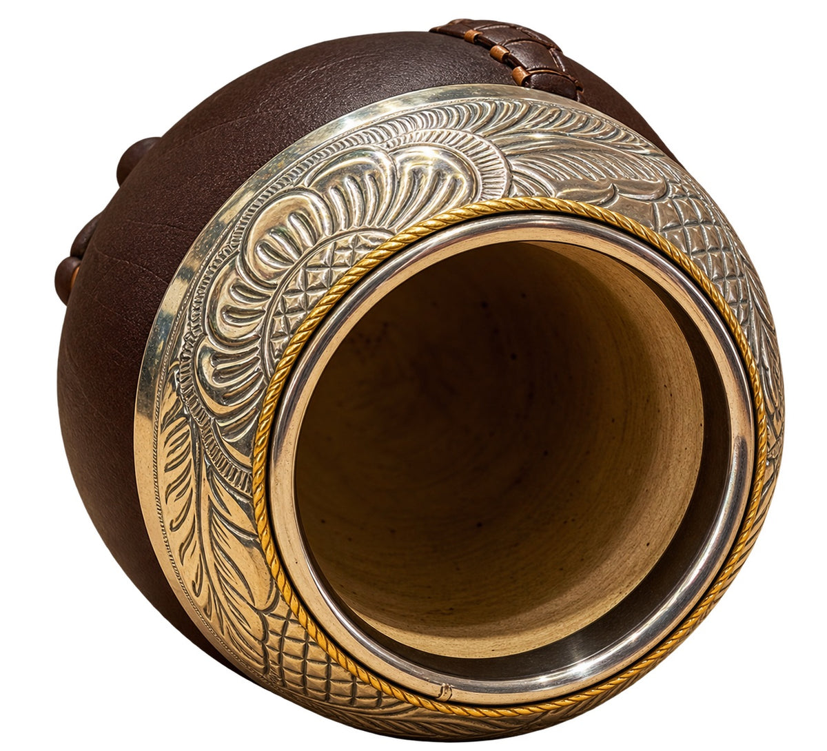 Torpedo Mate with Joyero Virola Chiseled al Lacre - Chocolate Brown