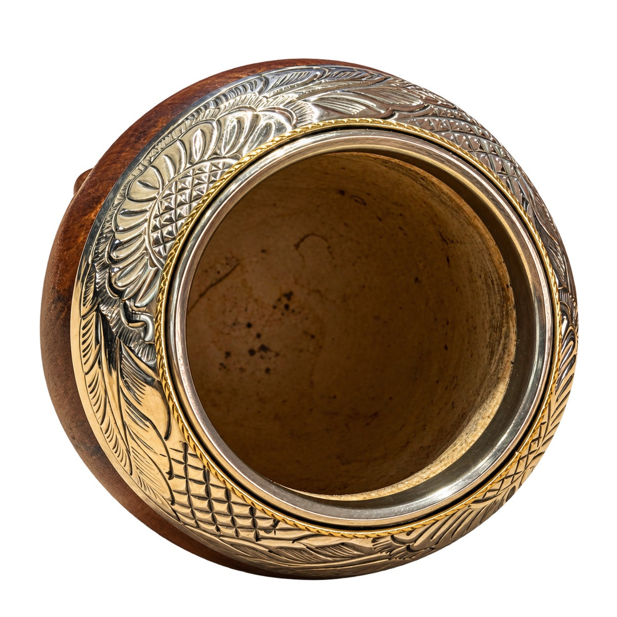 Torpedo Mate with Bronze Decoration with Deluxe Alpaca Legs - Aged Brown