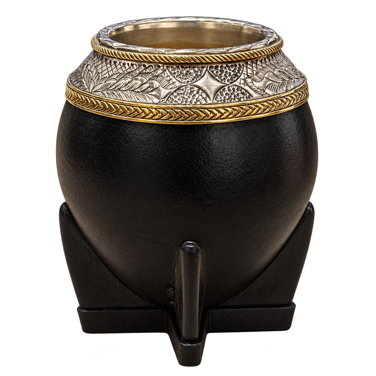 Torpedo Mate with Bronze Decoration - Black