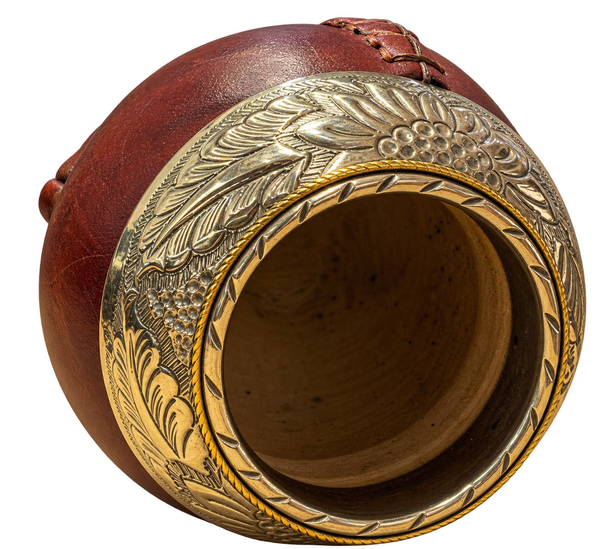 Torpedo Mate with Joyero Virola Chiseled al Lacre - Burgundy
