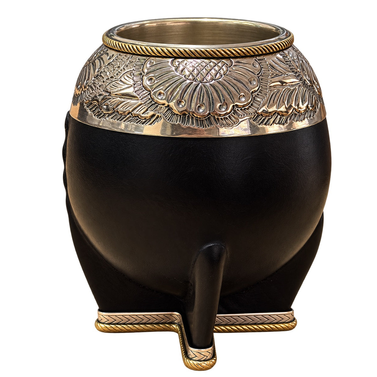 Torpedo Mate with Bronze Decoration with Deluxe Alpaca Legs - Black