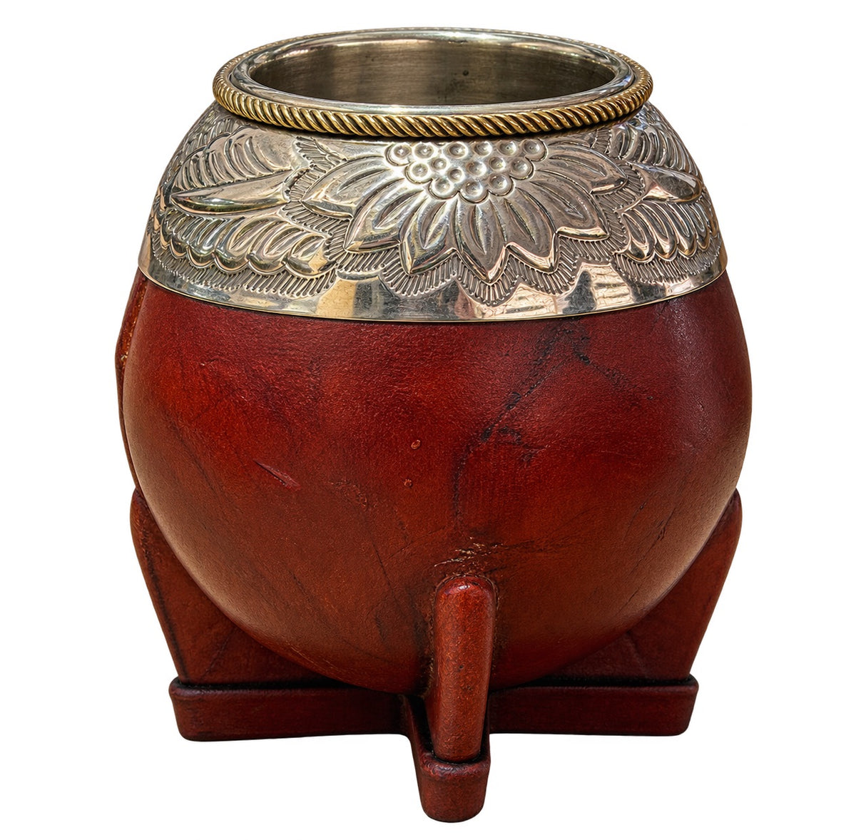 Torpedo Mate with Joyero Virola Chiseled al Lacre - Burgundy