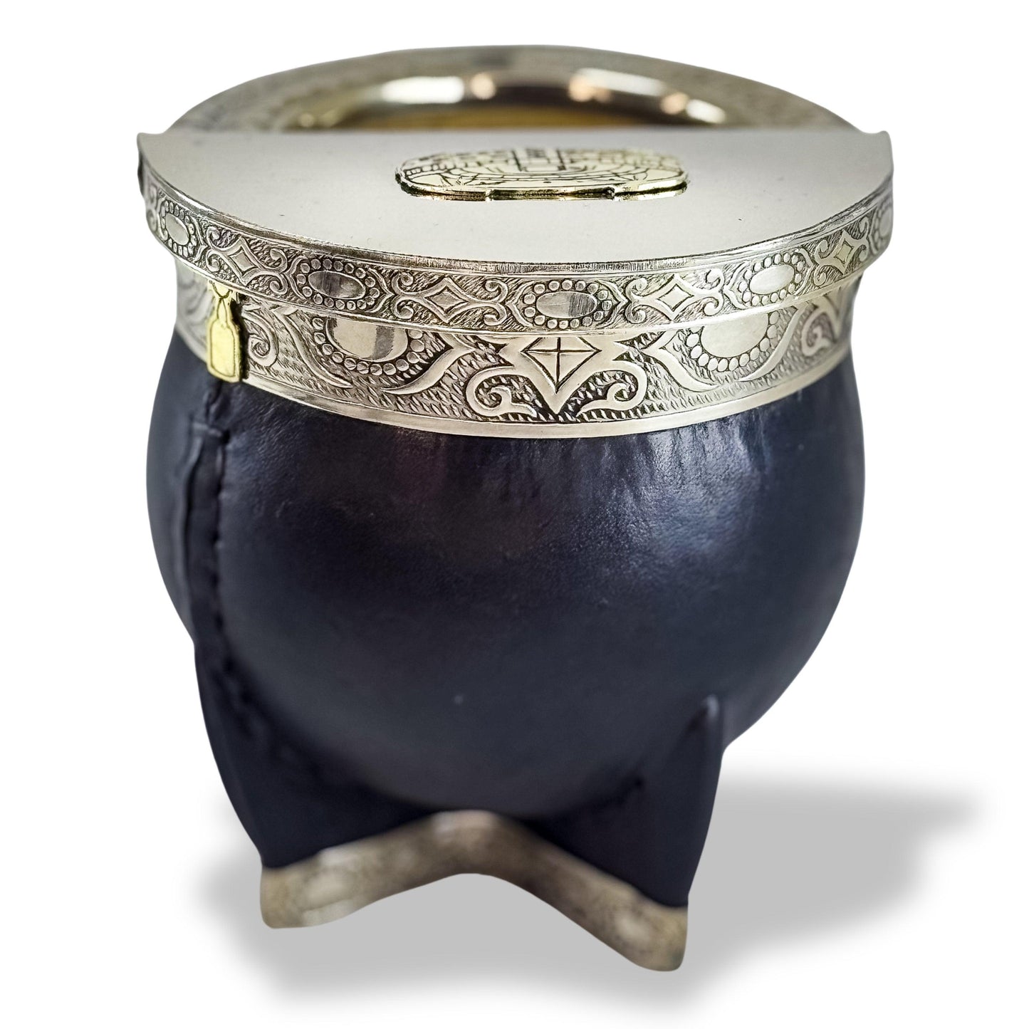 Imperial Mate Gourd with Matepa RIVER PLATE MONUMENTAL  - Argentinian Mate Cup for Yerba Mate